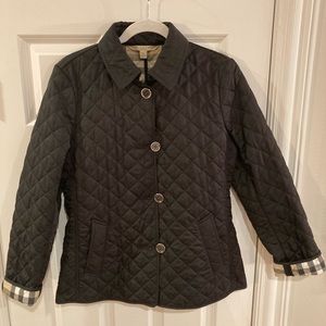 Burberry Brit Black Quilted Jacket Size Medium. Worn 2-3 times at most.